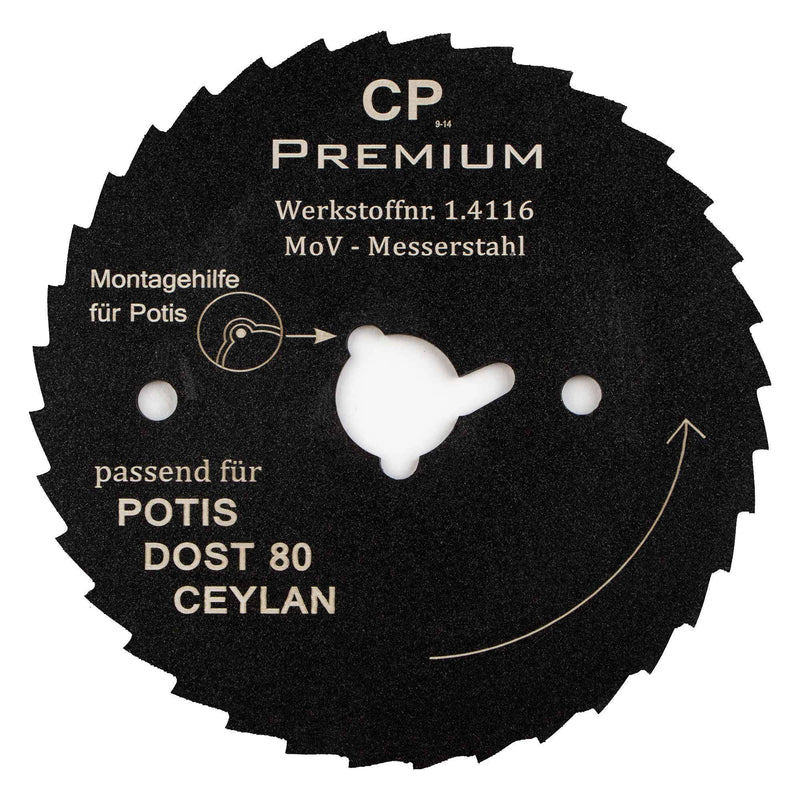 Kreismesser für Potis, Dost & Ceylan 80 Glatt Antihaftbeschichtung Dönermesser / Gyrosmesser